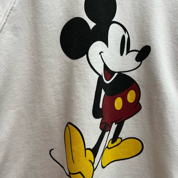 Disney Mickey Mouse Sweatshirt White Small - Picture 2 of 3
